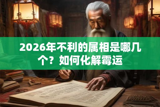 2026年不利的属相是哪几个？如何化解霉运