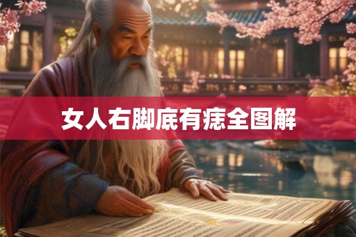 女人右脚底有痣全图解 女人右脚底有痣全图解
