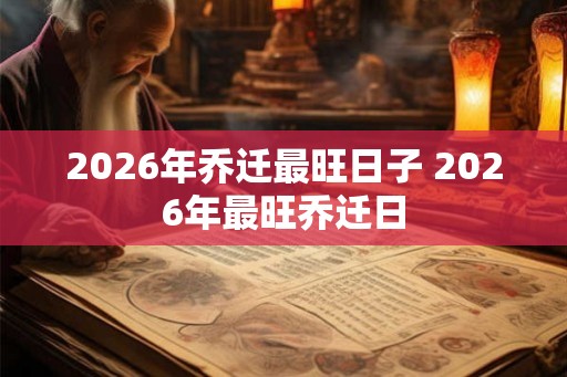 2026年乔迁最旺日子 2026年最旺乔迁日 2026年乔迁最旺日子 2026年最旺乔迁日