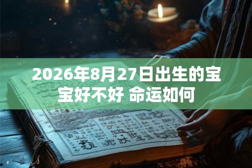 2026年8月27日出生的宝宝好不好 命运如何