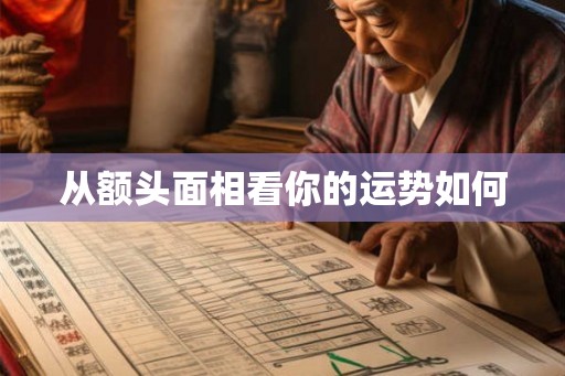 从额头面相看你的运势如何 从额头面相看你的运势如何