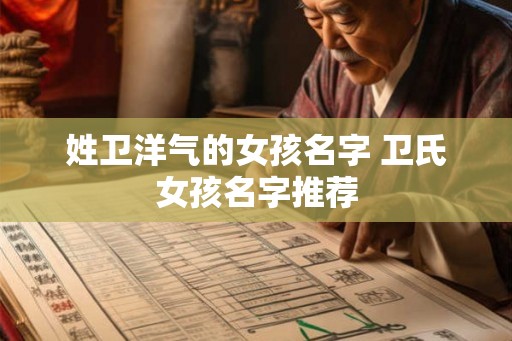 姓卫洋气的女孩名字 卫氏女孩名字推荐