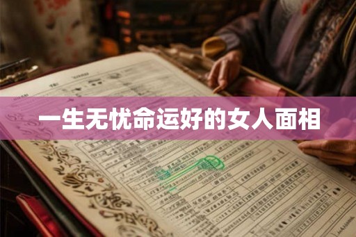 一生无忧命运好的女人面相