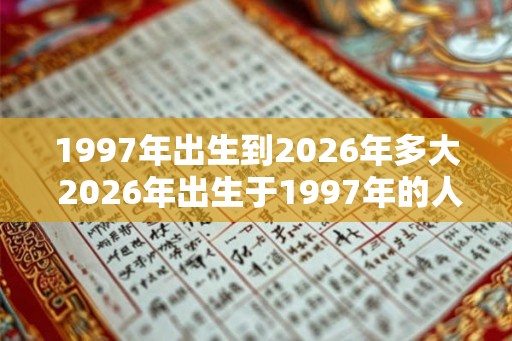 1997年出生到2026年多大 2026年出生于1997年的人多少岁 1997年出生到2026年多大 2026年出生于1997年的人多少岁