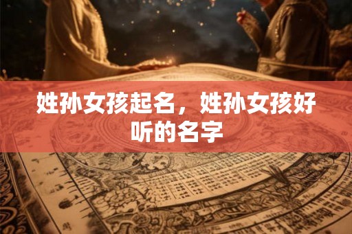 姓孙女孩起名，姓孙女孩好听的名字