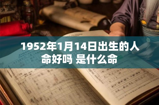 1952年1月14日出生的人命好吗 是什么命