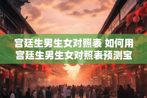 宫廷生男生女对照表 如何用宫廷生男生女对照表预测宝宝性别 宫廷生男生女对照表 如何用宫廷生男生女对照表预测宝宝性别