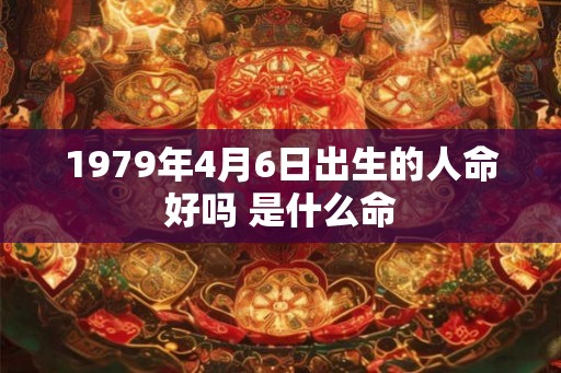1979年4月6日出生的人命好吗 是什么命 1979年4月6日出生的人命好吗 是什么命
