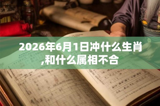 2026年6月1日冲什么生肖,和什么属相不合 2026年6月1日冲什么生肖,和什么属相不合