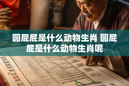 圆屁屁是什么动物生肖 圆屁屁是什么动物生肖呢