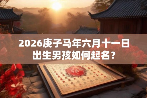 2026庚子马年六月十一日出生男孩如何起名？