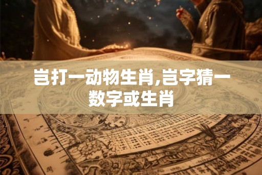 岂打一动物生肖,岂字猜一数字或生肖