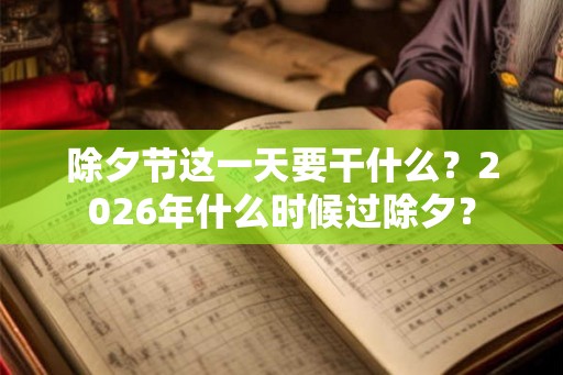 除夕节这一天要干什么？2026年什么时候过除夕？