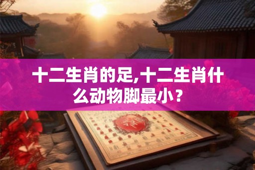 十二生肖的足,十二生肖什么动物脚最小？