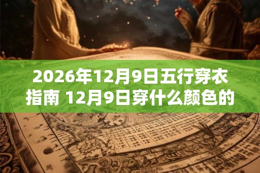 2026年12月9日五行穿衣指南 12月9日穿什么颜色的衣服