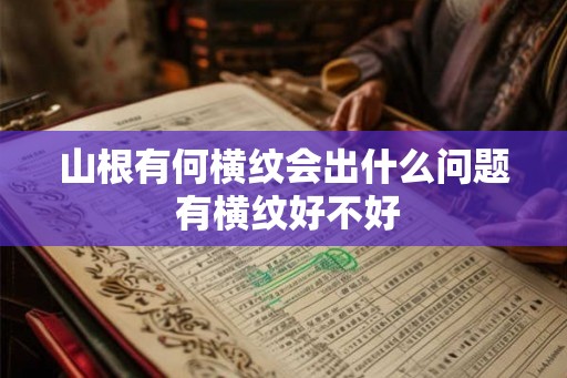 山根有何横纹会出什么问题 有横纹好不好