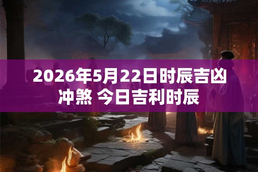 2026年5月22日时辰吉凶冲煞 今日吉利时辰