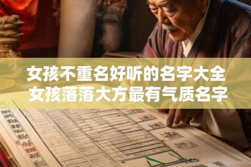 女孩不重名好听的名字大全 女孩落落大方最有气质名字