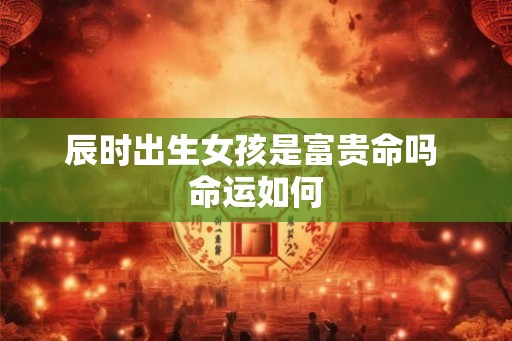 辰时出生女孩是富贵命吗 命运如何