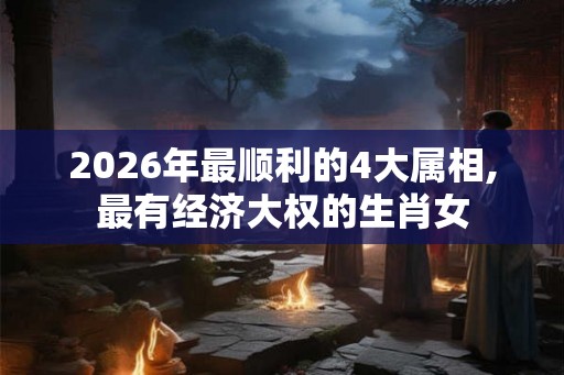 2026年最顺利的4大属相,最有经济大权的生肖女