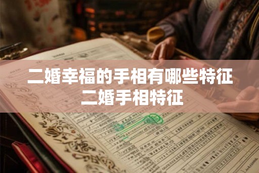 二婚幸福的手相有哪些特征 二婚手相特征