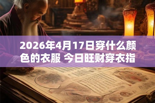2026年4月17日穿什么颜色的衣服 今日旺财穿衣指南