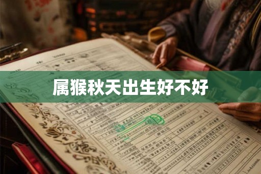属猴秋天出生好不好
