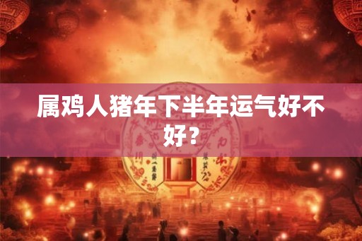 属鸡人猪年下半年运气好不好？