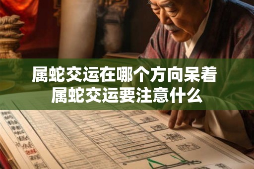 属蛇交运在哪个方向呆着 属蛇交运要注意什么