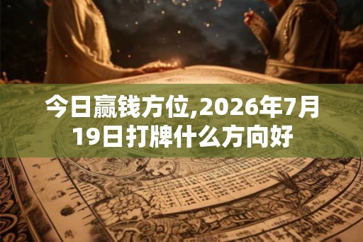 今日赢钱方位,2026年7月19日打牌什么方向好