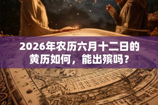 2026年农历六月十二日的黄历如何，能出殡吗？