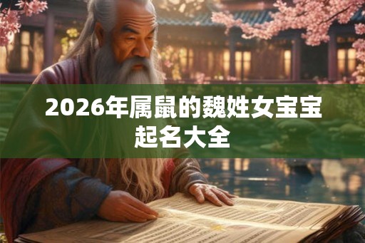 2026年属鼠的魏姓女宝宝起名大全