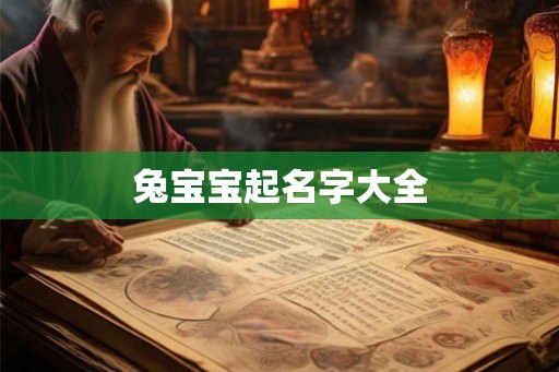 兔宝宝起名字大全