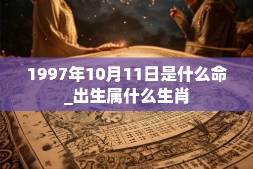 1997年10月11日是什么命_出生属什么生肖