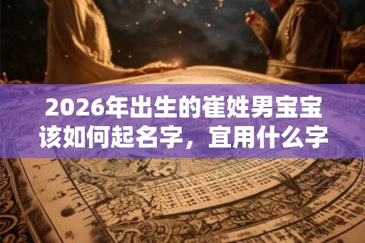 2026年出生的崔姓男宝宝该如何起名字，宜用什么字。