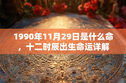 1990年11月29日是什么命，十二时辰出生命运详解