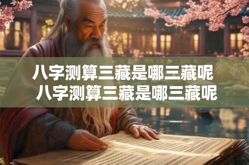 八字测算三藏是哪三藏呢  八字测算三藏是哪三藏呢