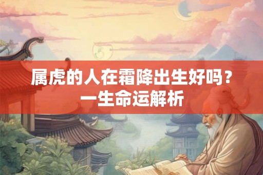 属虎的人在霜降出生好吗？一生命运解析