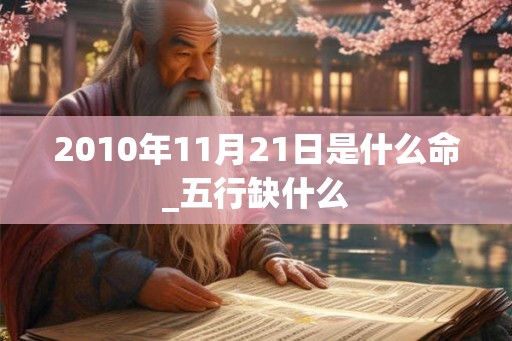 2010年11月21日是什么命_五行缺什么