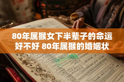 80年属猴女下半辈子的命运好不好 80年属猴的婚姻状况