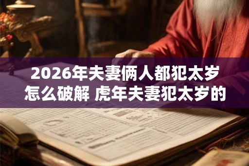 2026年夫妻俩人都犯太岁怎么破解 虎年夫妻犯太岁的化解方法 2026年夫妻俩人都犯太岁怎么破解 虎年夫妻犯太岁的化解方法
