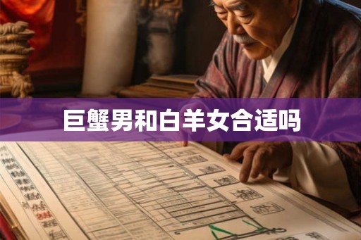 巨蟹男和白羊女合适吗 巨蟹男和白羊女合适吗