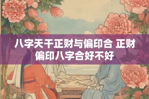 八字天干正财与偏印合 正财偏印八字合好不好