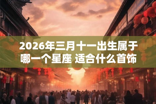 2026年三月十一出生属于哪一个星座 适合什么首饰