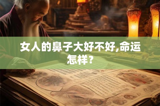 女人的鼻子大好不好,命运怎样？