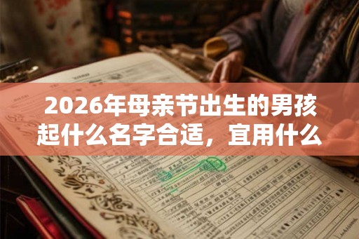 2026年母亲节出生的男孩起什么名字合适，宜用什么字
