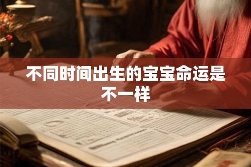 不同时间出生的宝宝命运是不一样 不同时间出生的宝宝命运是不一样