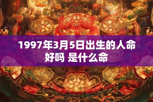 1997年3月5日出生的人命好吗 是什么命