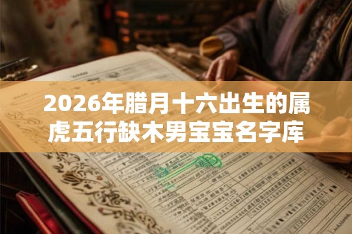 2026年腊月十六出生的属虎五行缺木男宝宝名字库
