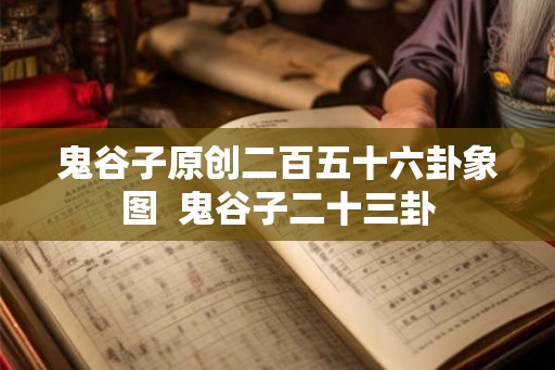 鬼谷子原创二百五十六卦象图  鬼谷子二十三卦